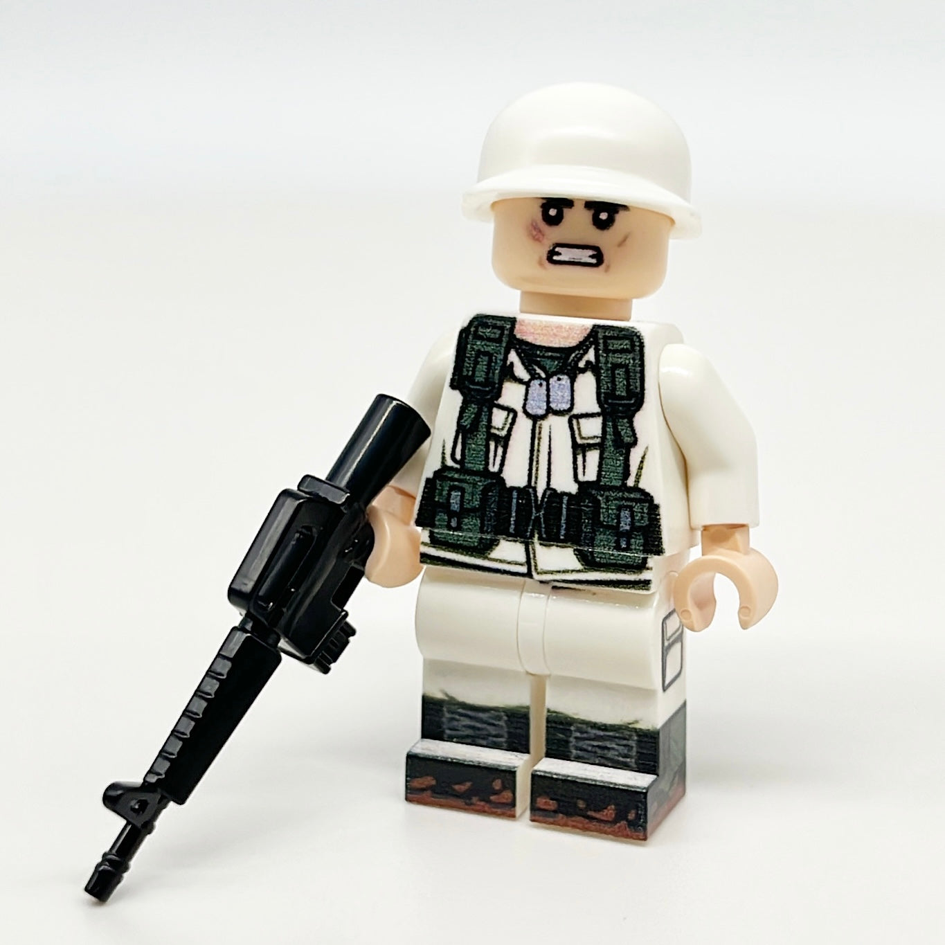 Custom WW2 US Army Soldier Made With Real LEGO® Minifigure