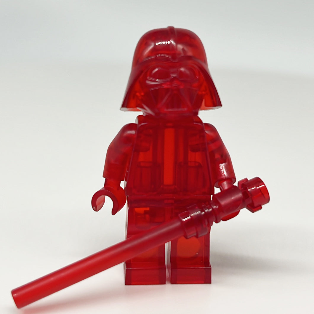 LEGO Prototype Trans Red Darth Vader Monochrome