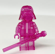 Load image into Gallery viewer, LEGO Prototype Trans Pink Darth Vader Monochrome
