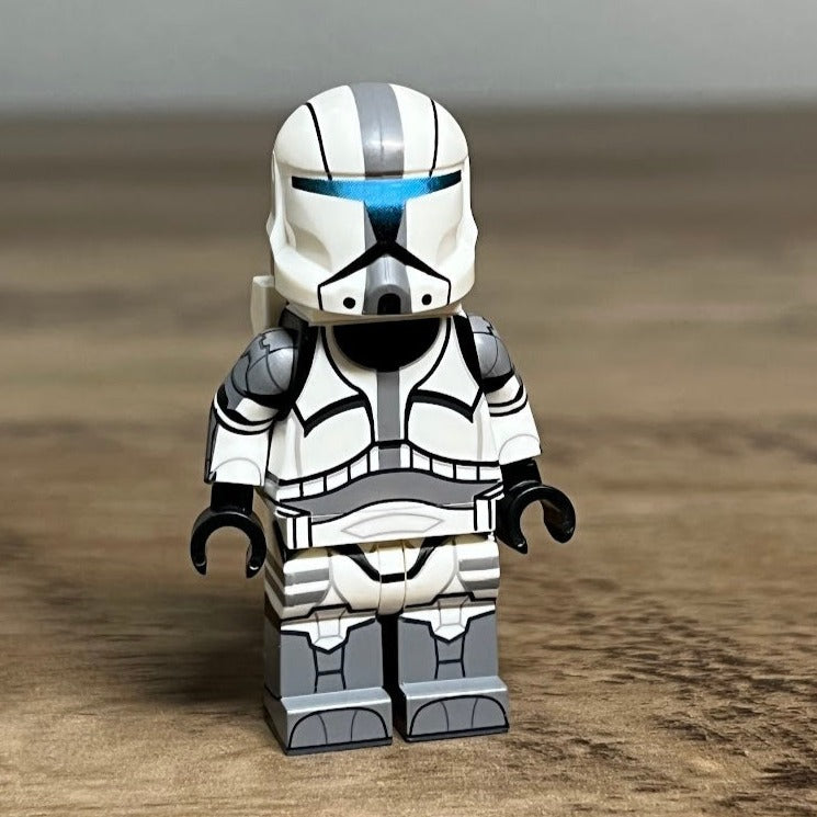 LEGO SW Custom Minifigure: Commando Kamino Security Med Gray (Bad Batch)