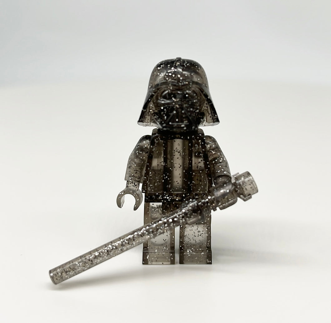 LEGO Prototype Trans Glitter Black Darth Vader Monochrome