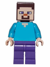 Load image into Gallery viewer, Official LEGO Minifigure: Minecraft Steve
