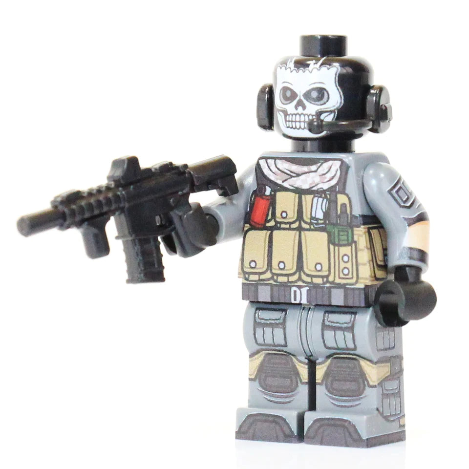 LEGO Custom Minifigure: Warfare Operator (Ghost)