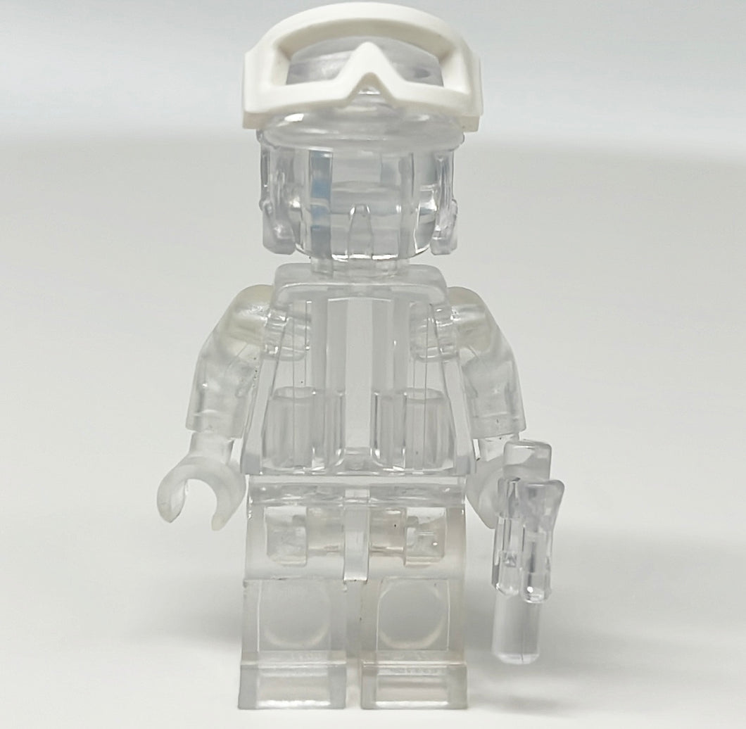 LEGO Prototype Trans Clear Hoth Rebel Monochrome