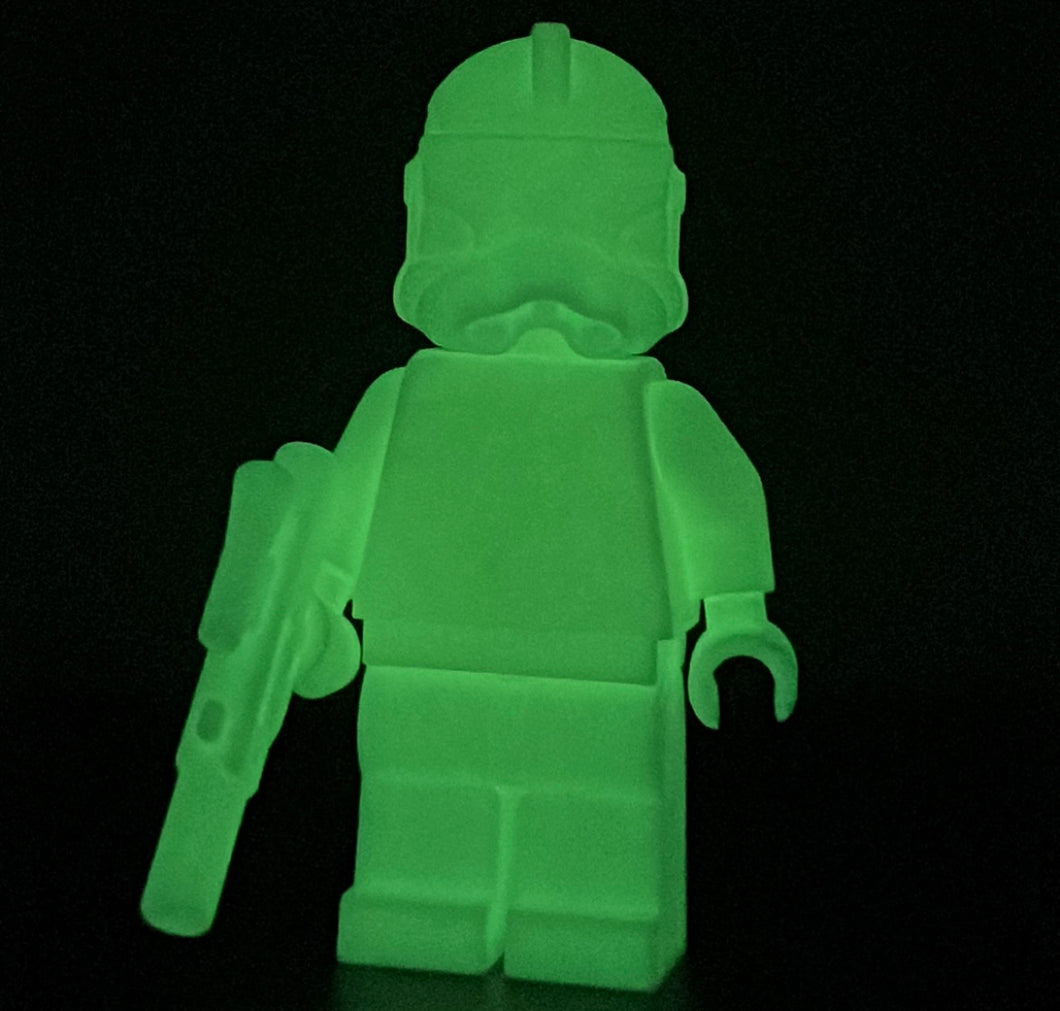 LEGO Prototype Glow in Dark Clone Trooper Monochrome